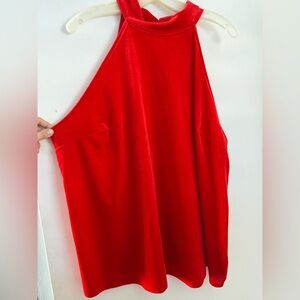 Worthington Bold Red Halter Top